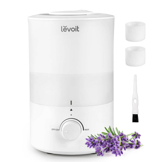 LEVOIT Humidifiers for Bedroom, Quiet (3L Water Tank) Cool Mist Top Fill Essential Oil Diffuser with 25Watt for Home Large Room, 360° Nozzle, Rapid Ultrasonic Humidification for Baby Nursery and Plant - zenfulharmony.com