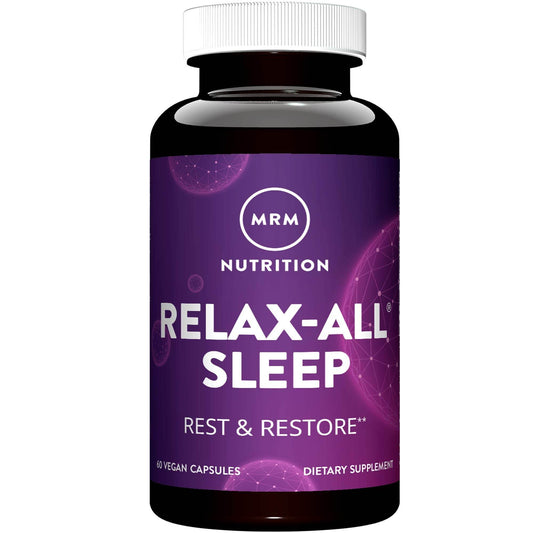 MRM Nutrition Relax-All ® Sleep | Helps You Fall Asleep | Restful + Restorative Sleep | with Melatonin + Ashwagandha| Good Night Sleep Without Feeling groggy | Vegan + Gluten Free | 30 Servings - zenfulharmony.com