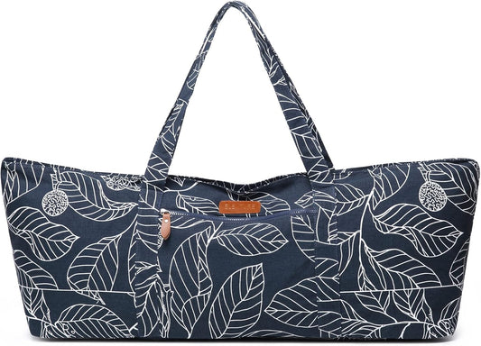 Large Yoga Mat Bag for Women Men, Travel Yoga Gym Bag for Pilates Office Beach Workout, Yoga Mat Tote Carrier with Mat Strap for 1/4" 1/2" Thick Exercise Yoga Mat - zenfulharmony.com