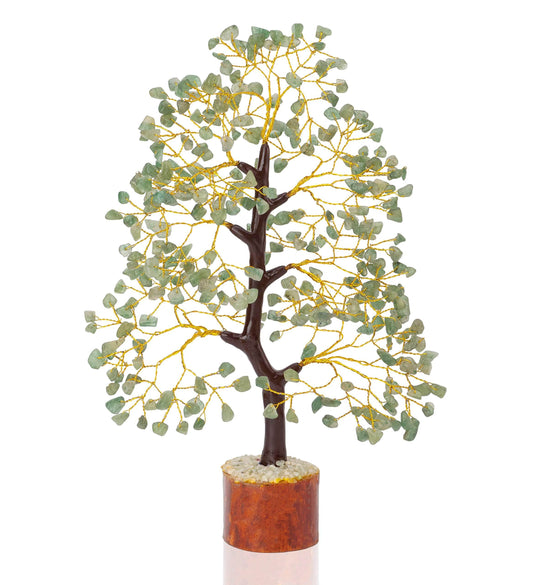 Green Jade Chakra Tree of Life Crystal Tree for Positive Energy, Feng Shui Home Decor - Handmade Gemstone Tree, Money Tree Bonsai - Green Healing Crystals, Wealth & Good Luck Stones Spiritual Gift - zenfulharmony.com