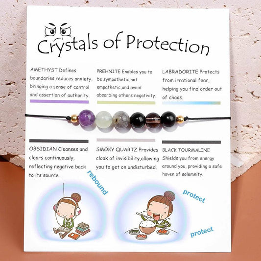 Natural Smooth Round Beads Bracelet Healing Protection Reiki Bracelet - zenfulharmony.com