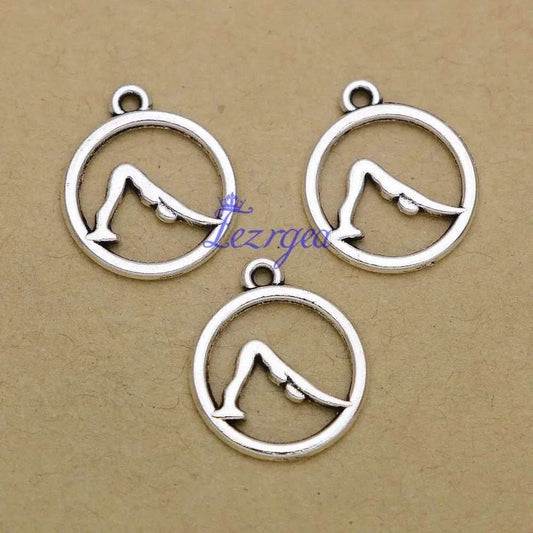 Lotus Flower Yoga Om Namaste Charms Buddha Pendant - zenfulharmony.com