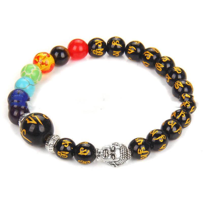 Seven Chakra Yoga Energy Meditation Bracelet Women - zenfulharmony.com