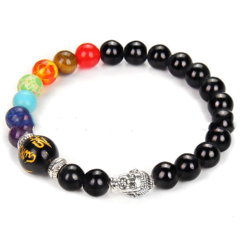 Seven Chakra Yoga Energy Meditation Bracelet Women - zenfulharmony.com
