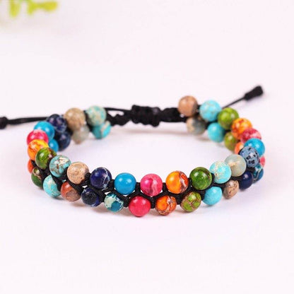 7 chakra natural stone bracelet 6mm - zenfulharmony.com