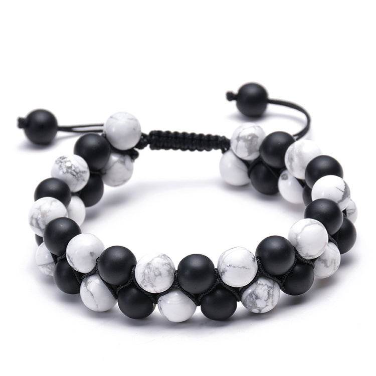 SevenChakra Natural Stone Handmade Braided Double Layer Lava Bracelets - zenfulharmony.com