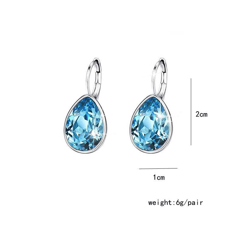 Austrian crystal drop earrings - zenfulharmony.com