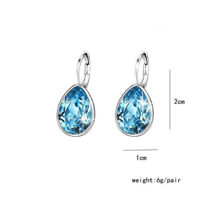 Austrian crystal drop earrings - zenfulharmony.com