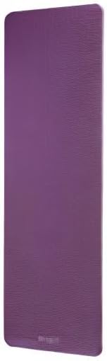 Gaiam Essentials Thick Yoga Mat Fitness & Exercise Mat with Easy-Cinch Yoga Mat Carrier Strap, 72"L x 24"W x 2/5 Inch Thick - zenfulharmony.com