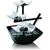 Homedics Tabletop Water Fountain, Home Décor Soothing Sound Machine - Automatic Pump, Deep Basin & Natural River Rocks. Indoor Zen Relaxation for Office, Living Room, or Bedroom, 8.25” Tall - zenfulharmony.com