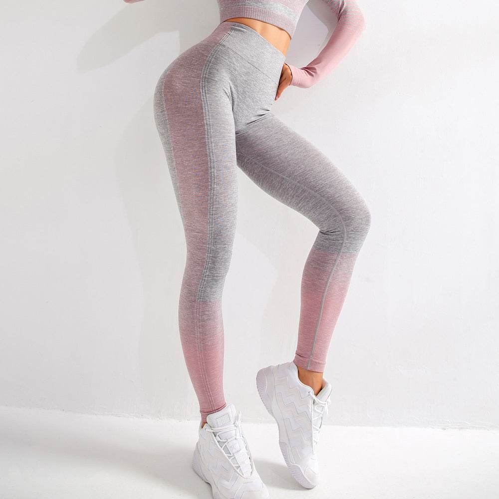 Gym High Waist Leggings Women Knitted Workout Running Yoga Pants - zenfulharmony.com