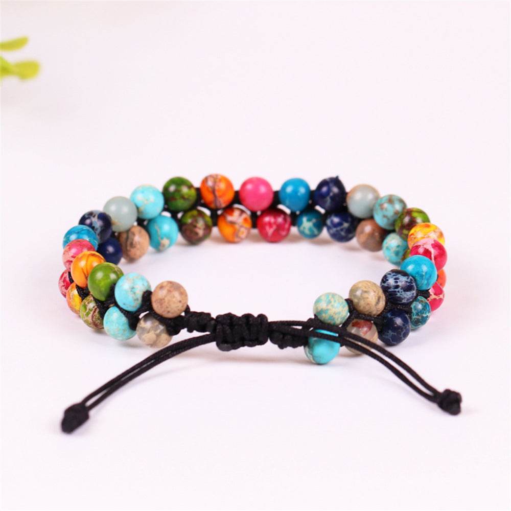 7 chakra natural stone bracelet 6mm - zenfulharmony.com