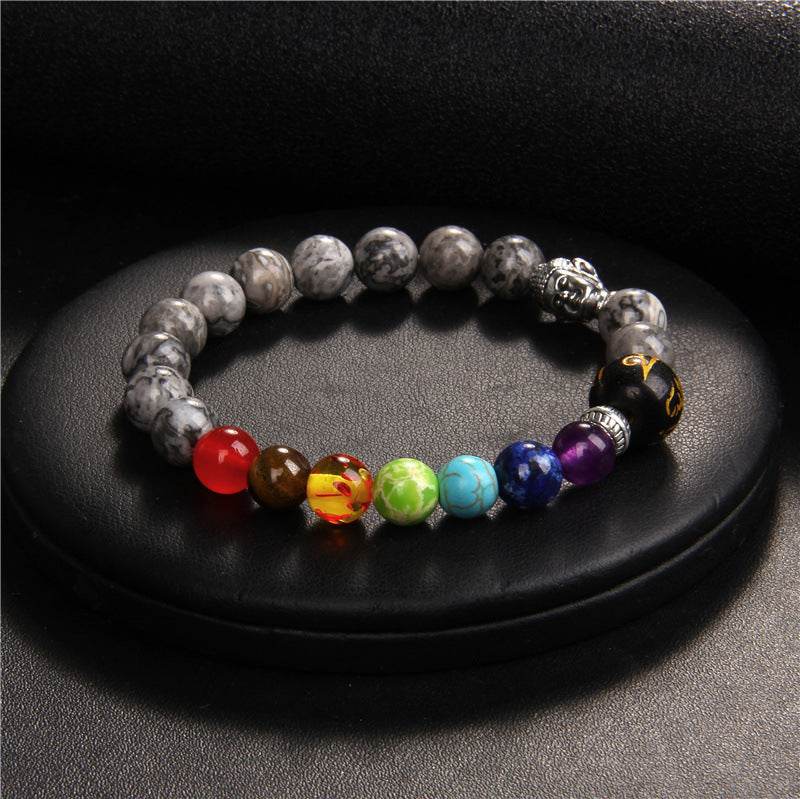 Seven Chakra Yoga Energy Meditation Bracelet Women - zenfulharmony.com