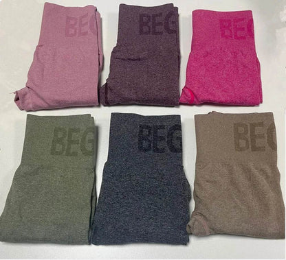 Newest Letter Honey Peach Hip Yoga Pants High Waist Lift Hip Tight Fitness Leggings Seamless Training Sports Leggings for Women - zenfulharmony.com