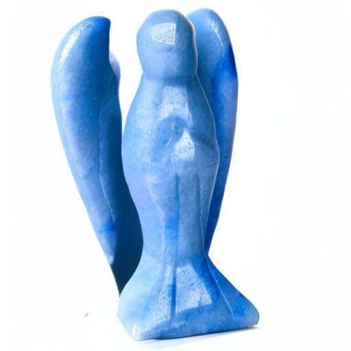 QINJIEJIE Blue Aventurine Crystals Angel Decor Peace Angel Statue Stone Guardian Angel Healing Hand Carved Natural Gemstones Pocket Figurines Room Home Office Decorations Gifts for Women - zenfulharmony.com