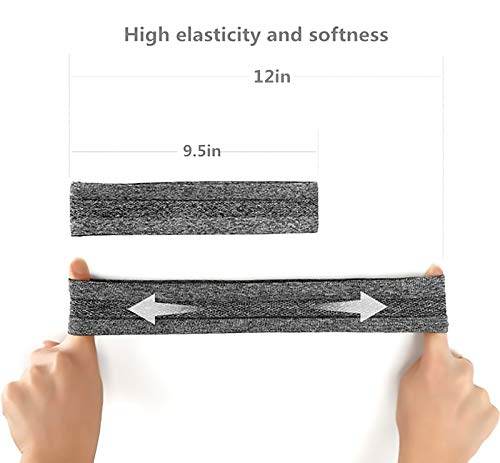 6Pack Sweat Bands Headbands for Women Workout, Women's Fashion Non Slip Headband, Moisture Wicking Sweatband for Sports Running Athletic Yoga - zenfulharmony.com