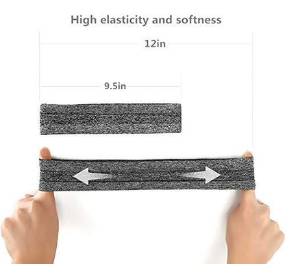 6Pack Sweat Bands Headbands for Women Workout, Women's Fashion Non Slip Headband, Moisture Wicking Sweatband for Sports Running Athletic Yoga - zenfulharmony.com