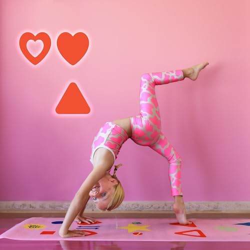 Yoga Mat, Yoga Game, Kids, Tween, Adult sizes, How-To Poster, Free Game App, Follow the Symbols, Aligns the Body, Easy to Learn, All Levels, Chi Mat, Yoga, Fitness, Exercise, Meditation, Wellness - zenfulharmony.com
