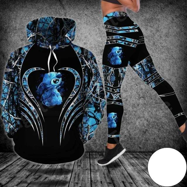 Stitch Yoga Pants Sweatpant Fashion Sport Suit Disney Mickey Yoga Suit - zenfulharmony.com