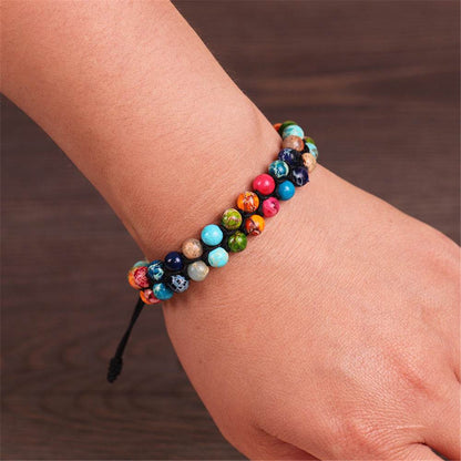 7 chakra natural stone bracelet 6mm - zenfulharmony.com