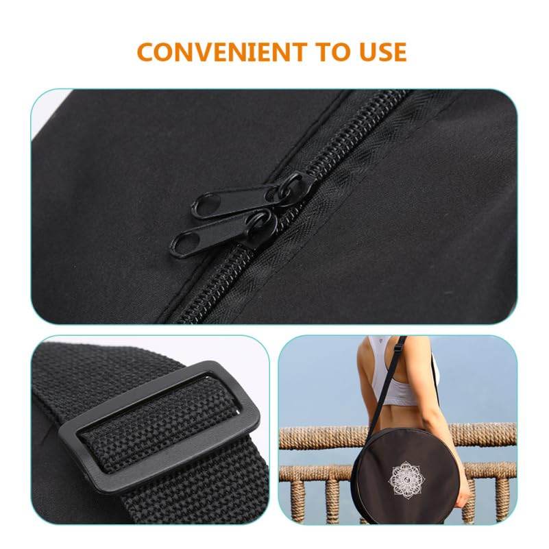 Yoga Block Storage Bag Yoga Wheel Carrier with Adjustable Strap Large Capacity Sports Bag for Gym Studio Outdoor Use - zenfulharmony.com