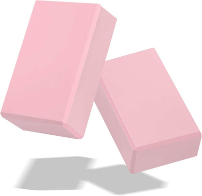 Biguphate Yoga Blocks 2 Pack, EVA Foam Yoga Block Supportive Latex-Free, Non-Slip Exercise Blocks, Yoga Accessories for Pilates, Meditation, Balance, Stretching and Deep Poses - zenfulharmony.com