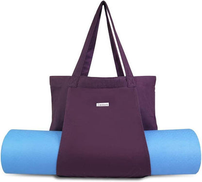 Women Yoga Mat Bag Canvas Tote For, Yoga Bags And Carriers Fits All Your Stuff, Pilates, Travel Office Beach Workout - zenfulharmony.com