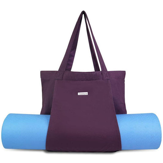 Cwokarb Yoga Mat Bag, Yoga Bags and Carriers Fits All Your Stuff, Yoga Tote Bag for Gym, Pilates, Workout, Beach, Travel and Office - zenfulharmony.com