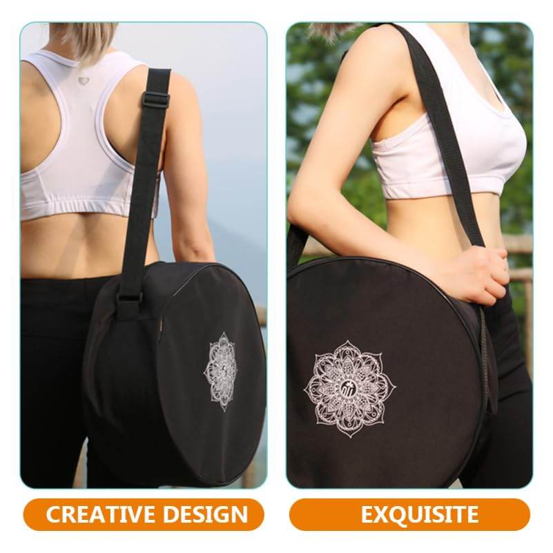 Yoga Block Storage Bag Yoga Wheel Carrier with Adjustable Strap Large Capacity Sports Bag for Gym Studio Outdoor Use - zenfulharmony.com