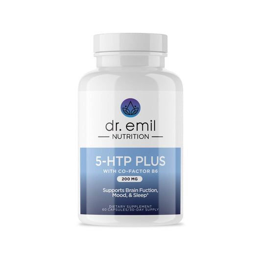 DR. EMIL NUTRITION 200 MG 5-HTP Plus with SAM-e to Maintain Normal Healthy Sleep and Create a Sense of Wellbeing - 5HTP Supplement with Vitamin B6-60 Vegan Capsules, 30 Servings - zenfulharmony.com