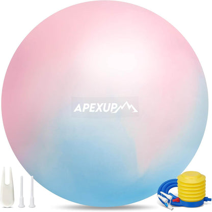 APEXUP Yoga Ball Exercise Ball, Pilates Ball, Anti Slip Stability Ball, Heavy Duty Gym Ball for Fitness, Balance, Core Workout, Physical Therapy - zenfulharmony.com