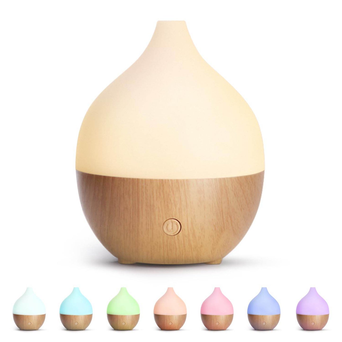 SALKING Essential Oil Diffuser, 100ml Small Aromatherapy Diffuser with Auto Shut-Off Function, Ultrasonic Diffusers for Essential Oils, Cool Mist Humidifier with Warm White Lights, for Office Home - zenfulharmony.com
