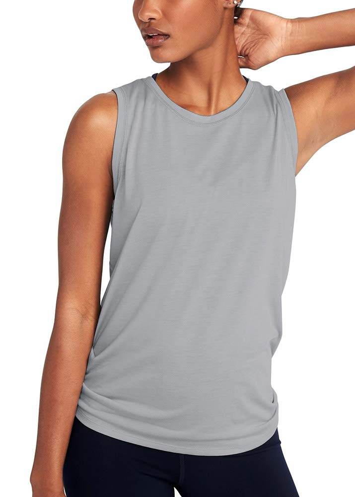 Bestisun Workout Shirts Athletic Tank Tops Workout Tank Tops Backless Tops Workout Shirts for Women Gray S - zenfulharmony.com