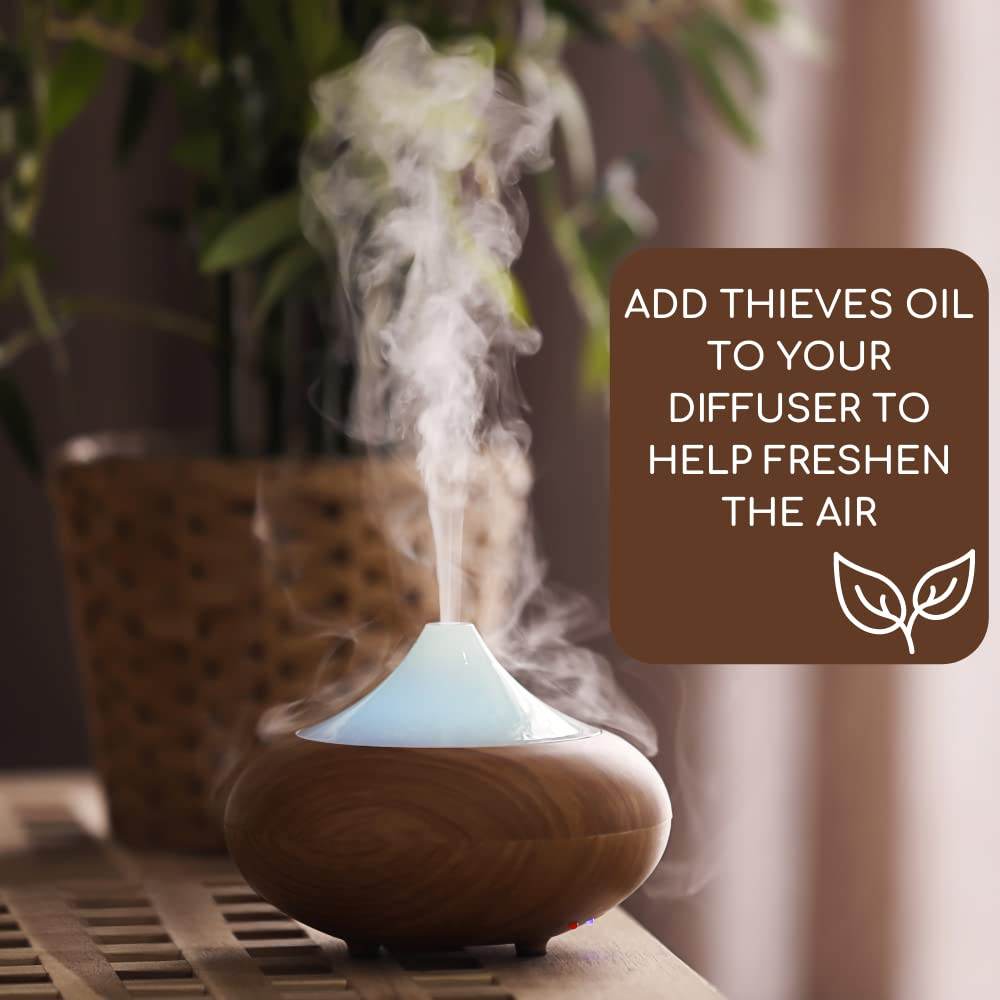 Thieves Oil Essential Oil Blend 30ml - Use for Aromatherapy Diffusers - Pure Essential Oils of Lemon Eucalyptus Cinnamon Rosemary Clove Bud - zenfulharmony.com