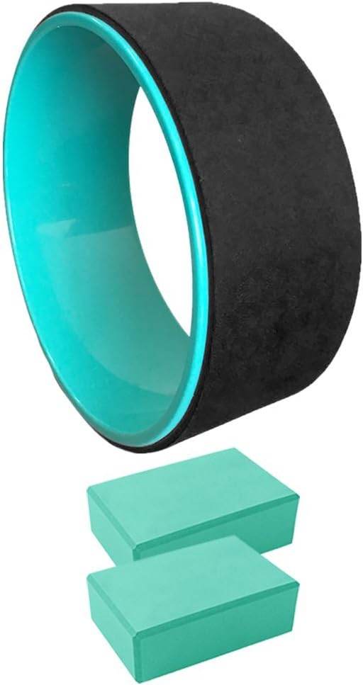 DreamHigh Non Slip Durable TPE - Eco-Friendly Yoga Wheel with 2pcs Yoga Foam Blocks - zenfulharmony.com