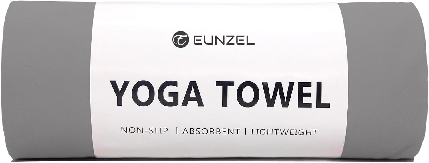 Eunzel 2 Pack Hot Yoga Towel Non Slip Yoga Mat Towel Non-Slip Sweat Absorbent Microfiber Towel for Hot Yoga, Pilates and Workout 72" x 26.5", Blue/Purple - zenfulharmony.com