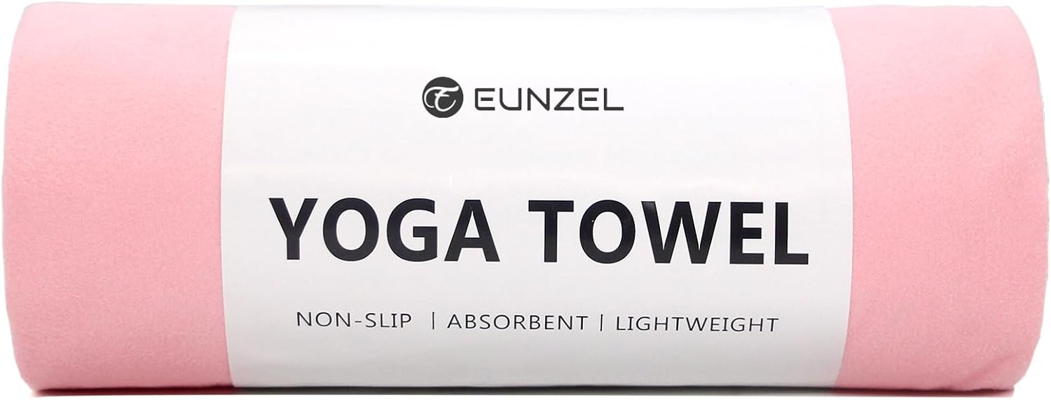 Eunzel 2 Pack Hot Yoga Towel Non Slip Yoga Mat Towel Non-Slip Sweat Absorbent Microfiber Towel for Hot Yoga, Pilates and Workout 72" x 26.5", Blue/Purple - zenfulharmony.com