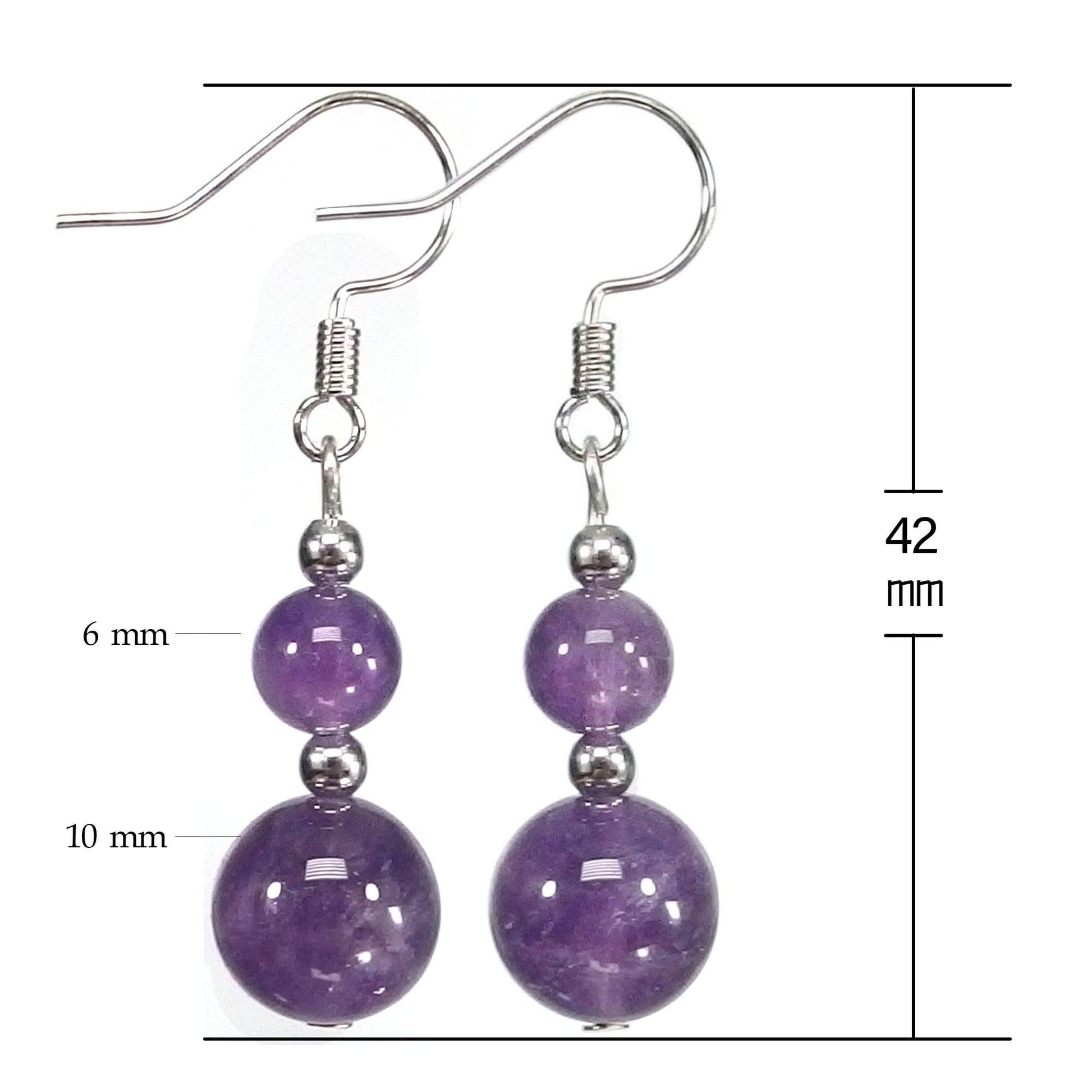 Ayriwoyi Beaded Stone Earrings Dangle Earrings for Women Healing Crystal Earrings Colorful Chakra Earrings Drop Earrings Lightweight Gemstone Earrings - zenfulharmony.com
