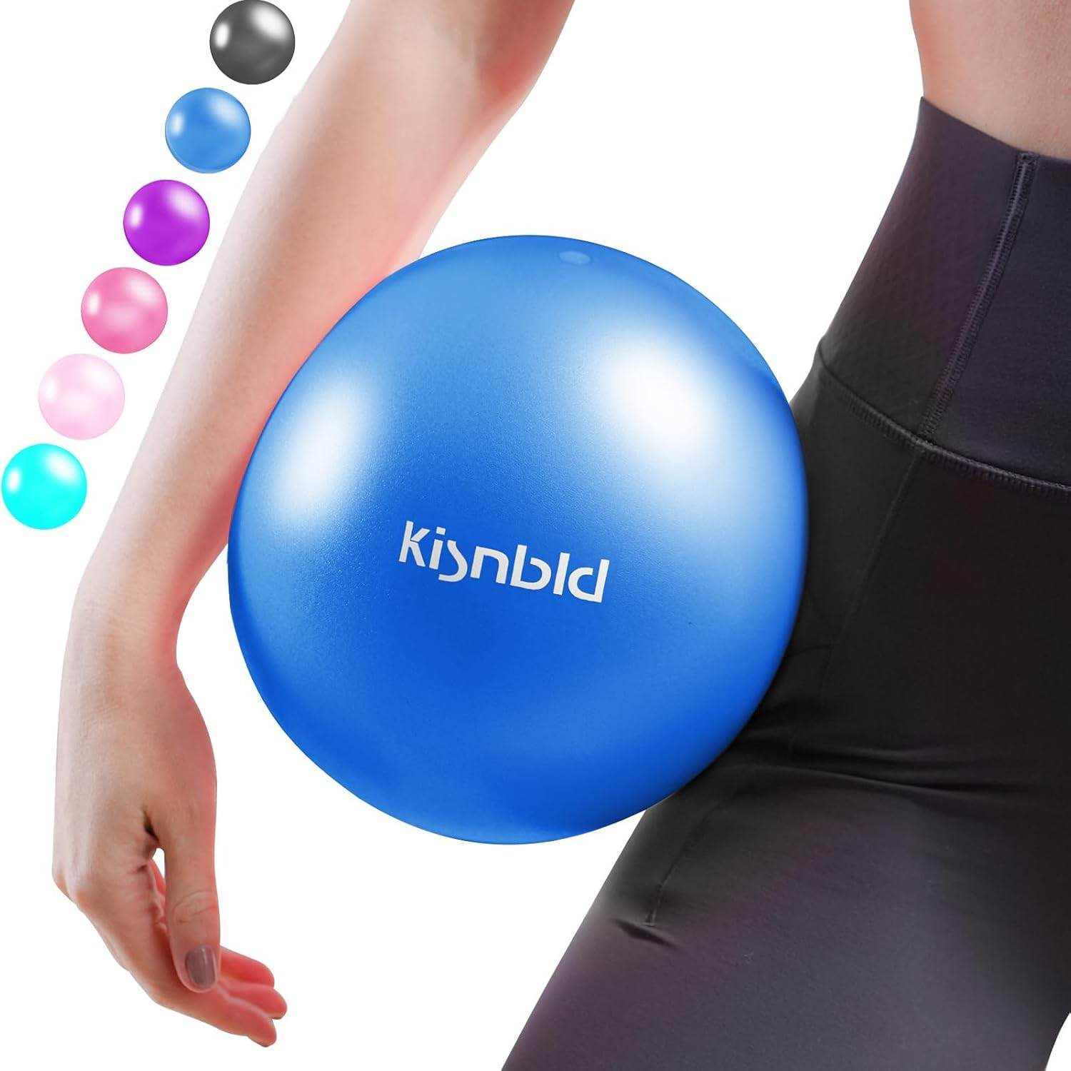 Small Exercise Ball, 9 Inch Mini Pilates Ball, Anti Burst and Slip Resistant Mini Yoga Ball for Stability, Fitness, Physical Therapy, Stretching & Core Strength Workout at Home Gym & Office - zenfulharmony.com