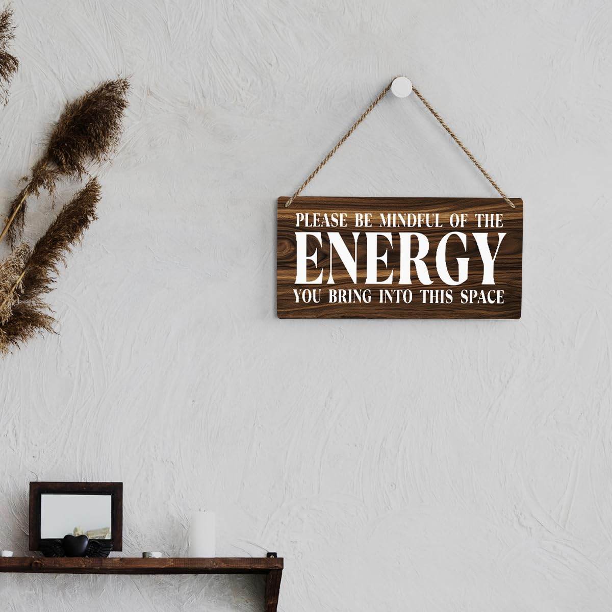 Inspirational Zen Wall Art, Positive Affirmations Wall Decor, Meditation Room Decor Spa Decor Spiritual Wall Art Decor Hanging Sign Wood Plaque Block for Home Office Bathroom Bedroom - zenfulharmony.com