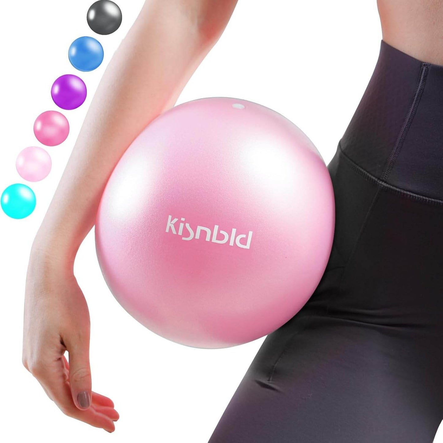 Small Exercise Ball, 9 Inch Mini Pilates Ball, Anti Burst and Slip Resistant Mini Yoga Ball for Stability, Fitness, Physical Therapy, Stretching & Core Strength Workout at Home Gym & Office - zenfulharmony.com
