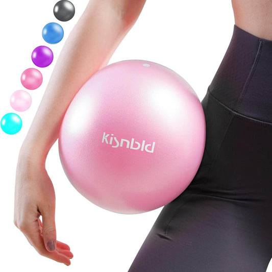 kisnbld Small Exercise Ball, 9 Inch Mini Pilates Ball, Anti Burst and Slip Resistant Mini Yoga Ball for Stability, Fitness, Physical Therapy, Stretching & Core Strength Workout at Home Gym & Office - zenfulharmony.com