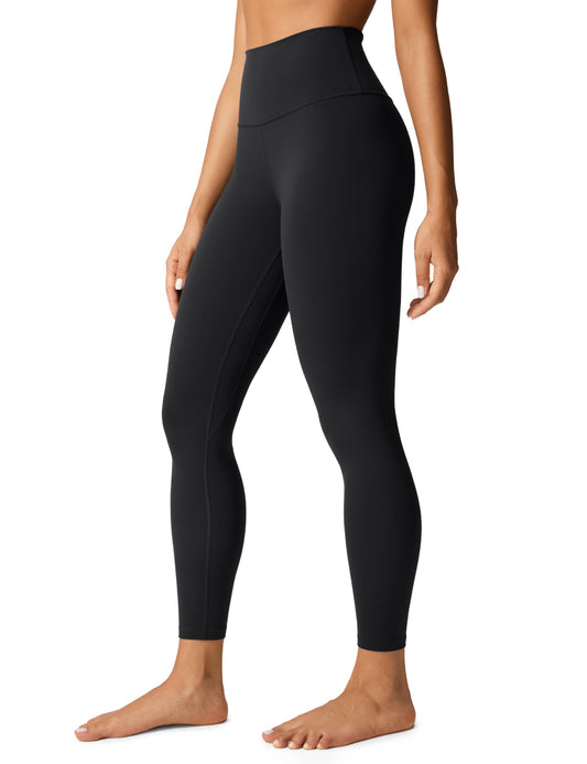 CRZ YOGA Womens Butterlift High Waisted Workout Leggings 25" - Pilates Gym Athletic Yoga Pants Buttery Soft Black Large - zenfulharmony.com