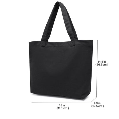 Moyaqi Canvas Tote Bag with Yoga Mat Carrier Pocket Carryall Shoulder Bag for Office, Workout, Pilates, Travel, Beach and Gym - zenfulharmony.com