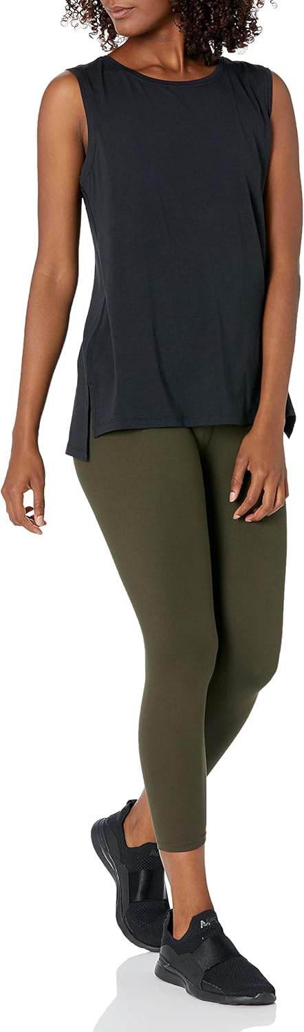 Amazon Essentials Women's Soft Cotton Relaxed-Fit Yoga Tank (Available in Plus Size) (Previously Core 10) - zenfulharmony.com