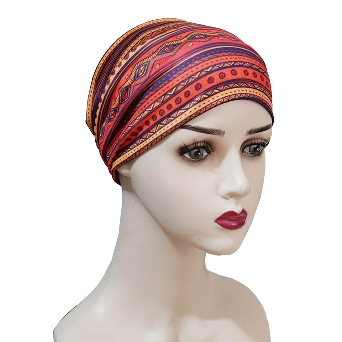 K-Elewon 3 Pack Women Wide Elastic Head Wrap Headband Sports yoga Hair Band Headwear(3 Pack(A26)) - zenfulharmony.com