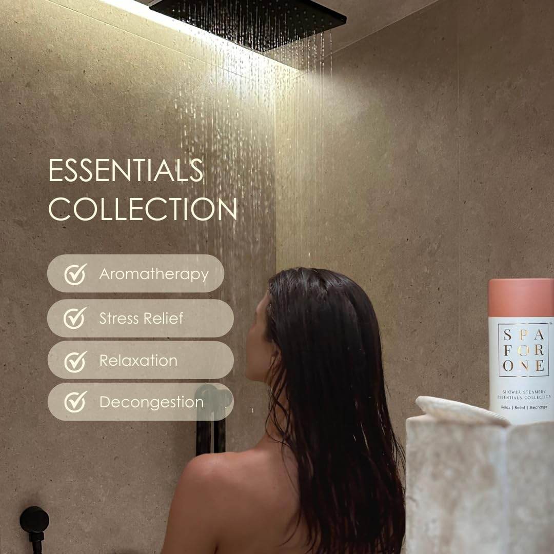 Spa For One Aromatherapy Shower Steamers - Pack of 6 with Natural Essential Oils. Relaxation and Luxury Self Care Birthday Gifts for Women and Men - zenfulharmony.com