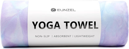 Eunzel Hot Yoga Towel Non Slip Yoga Mat Towel Non-Slip Sweat Absorbent Microfiber Towel for Hot Yoga, Pilates and Workout 72" x 26.5", Blue - zenfulharmony.com