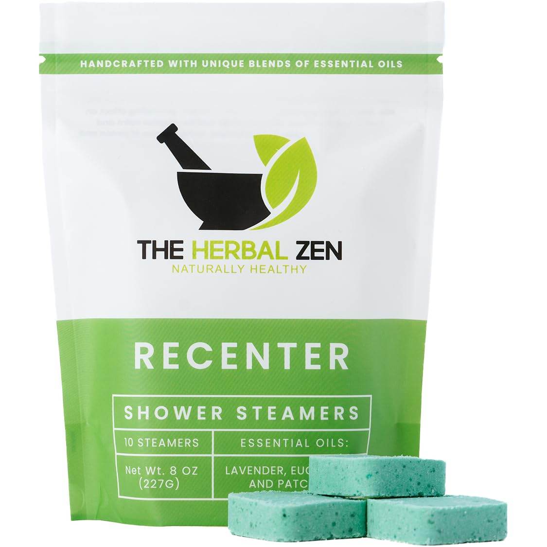 Recenter Shower Steamers Aromatherapy with Lavender and Eucalyptus Essential Oils, Aromatherapy Shower Bombs, Self Care Gift, Birthday Gift for Women, Bath Steamer for Women and Men - zenfulharmony.com