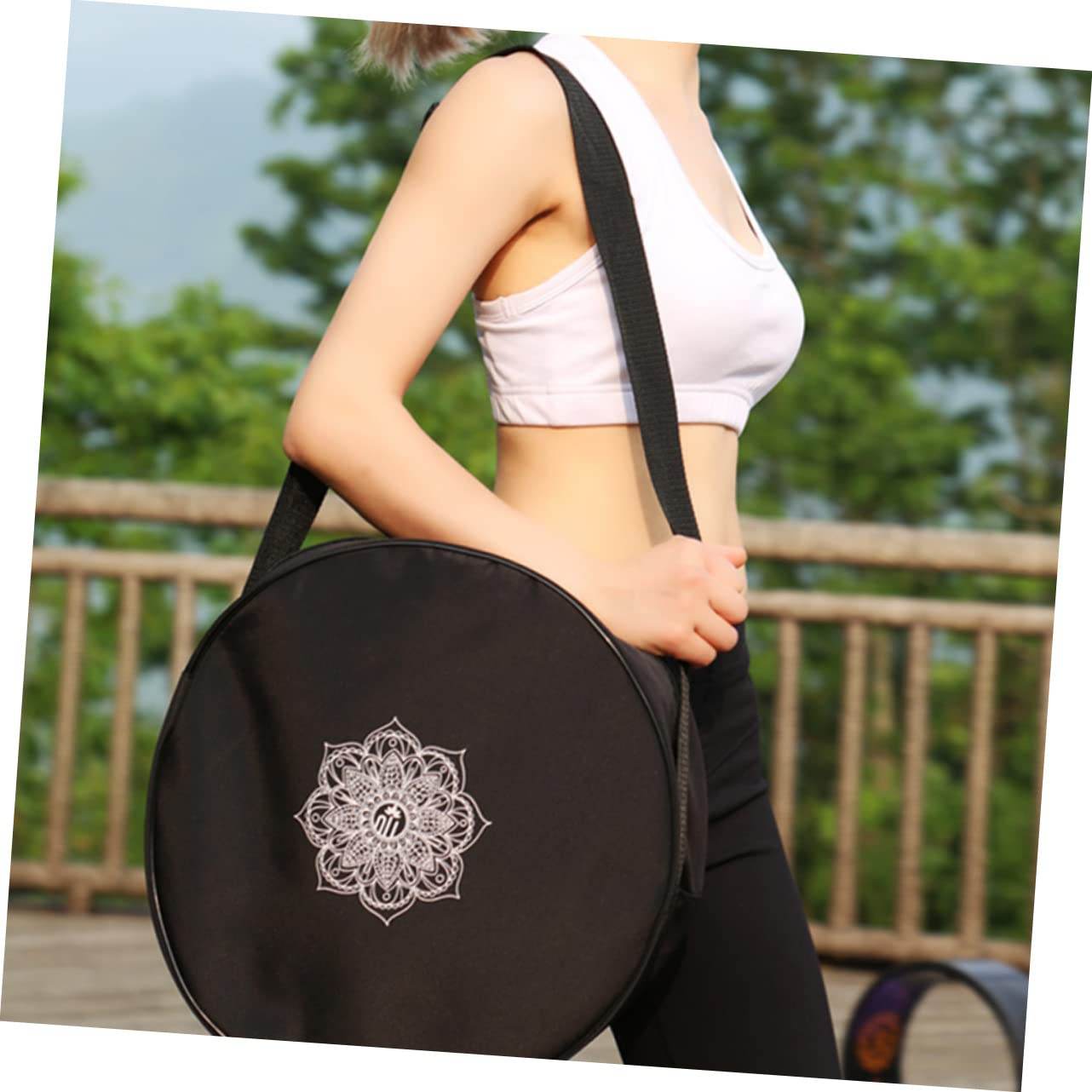 Gogogmee Large Capacity Yoga Block Storage Carrier Bag Sling for Yoga Mats and Accessories Versatile Organizer for Back Roller and Sports Gear - zenfulharmony.com